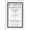 A Brief Declaration of the Chief Points of Christian Religion - Beza A Brief Declaration of the Chief Points of Christian Religion - Beza
