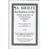 A Brief Declaration of the Chief Points of Christian Religion - Beza A Brief Declaration of the Chief Points of Christian Religion - Beza
