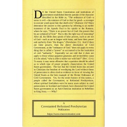 Reformed Presbyterian Testimony against the U.S. Constitution